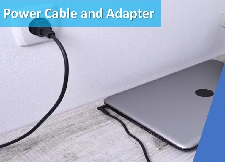 Laptop Power Cable and Adapter